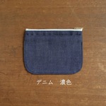 身軽になれる！デニムのミニ財布【濃色】