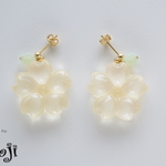和三盆ピアス　桜ゼリーホワイト　片耳用【再販】