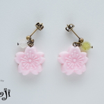 桜の落雁ピアス　片耳用【再販】