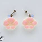 はんなり＊和三盆の落雁ピアス　朝顔【再販】
