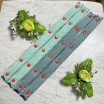 kaoringo1様 紐カバー ロング 45cm ４つ　ボタン赤