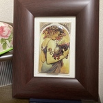 シャドウボックス　ミュシャ柄