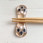 ミルフィオリの箸置き(白青系)