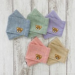 マスク　刺繡マスク　こども用マスク　くま