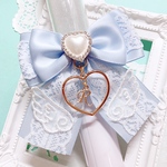 カラー変更等可能♡ キンブレリボン ホワイトスカイ×白レース 天使の羽♡