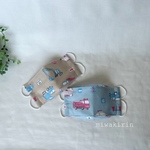 2枚セット！こども大臣！夏マスク♡はたらく車柄！水色&モカ♡幼稚園　保育園　立体　舟形　ダイヤモンド　3D マスク　女の子　男の子
