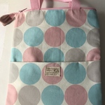 ［SALE5］マルチ小物入iPadケース？くすみピンクB＊ハンドメイドキルト＊