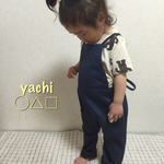 再販★リバーシブルdenim☆サロペット☆チエック（後ろで結ぶtype） 