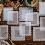 素材紙 30枚入 ＊Lace(squear)＊[P051]