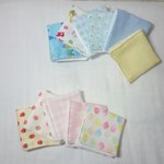 ガーゼのハンカチ３枚組　入園・新学期準備