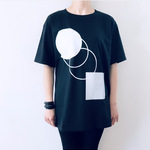 【design T】モノトーン・モードなオリジナルデザインTシャツ・幾何学・シックな大人Tシャツ・父の日・Armeria