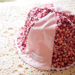 ☆Baby用チューリップハット☆小花柄レッド46cm