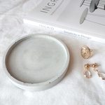 【丸形 ディスプレイ トレイ】モルタル セメント プレート