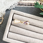 New✨レジンとドライフラワーのリボンの指輪💍🎀