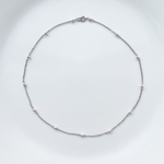 ドットチェーンネックレス "silver"