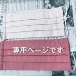 専用ページ　布プリーツマスク（大人用）ノーズワイヤー入り　2枚　送料無料