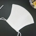 🈹麻マスク 女性用カンフィー紀州リネン(白)