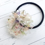 レジンヘアゴム　pinkflower &flower 