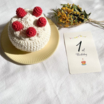 あみぐるみ 王道いちごのショートケーキ🍓 あみぐるみケーキ フェイクケーキ スマッシュケーキ   ファーストトイ