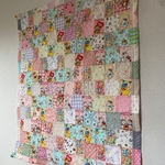  🌸即納品🌸108×93🌸送料無料🌸華やかパッチワーク🌸プレイキルト🌸ベビーキルト🌸