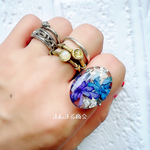  【梅雨の彩り💍】紫陽花のスチールリング