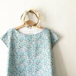 [即発送♪] Liberty :petalwish フレンチスリーブブラウス