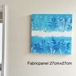 ファブリックパネル　アクアマリン　27cm
