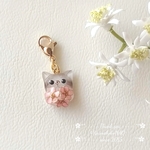 【Ｉ様専用】ちび猫マスクチャーム(ハチワレ桃花)