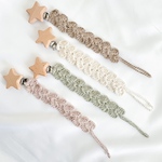 【全4色・選べるクリップ】cotton toy holder コットントイホルダー/おしゃぶりホルダー/おもちゃホルダー/出産祝い/プレゼント/出産準備/くすみカラー/ギフトにも