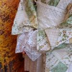 ♡レトロ着物 リバティ柄 green