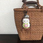 No.046 一緒にお出かけ！大きな鈴が付いた お出かけ招き猫ちゃん