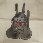 エコバッグ「黒兎大明神」
