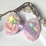 パステルカラー オーガンジーリボンヘアゴム 子ども