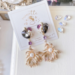 Black  bijou gold charm