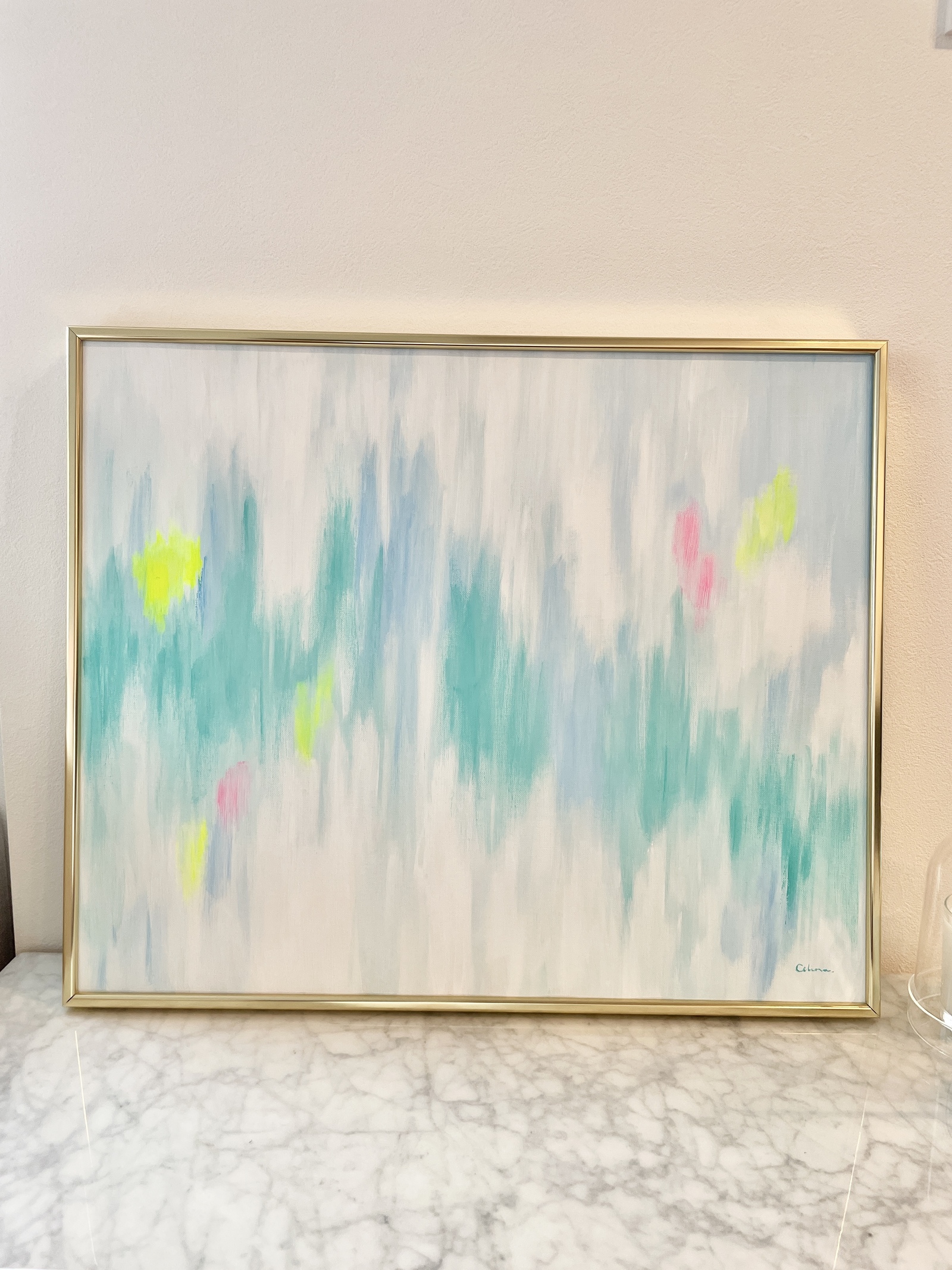 WHITE-O//キャンバス アクリル絵画 抽象画 インテリア モダン