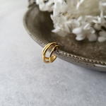 〈 再販〉スリーライン   gold EarCuff  【片耳用/シンプル/3連/小ぶり/ゴールド】