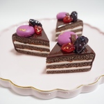 新作＊つやつやチョコのベリーケーキ