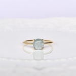 アクアマリンの指輪　Minette☆ RING040    ❤︎ 天然石  ❤︎ Silver925 18KGP ❤︎  13号