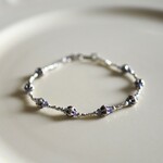 カレンシルバー　小さなアイオライトのブレスレット（Silver925）