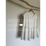 White linen blouse