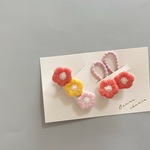 3flowersベビークリップとベビーヘアゴムSET b