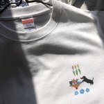 🌷ガーデニングをお手伝いするダックスTシャツ🌷