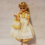 リカちゃん服　リボン柄のワンピース※送料込