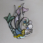 ◆ぷりん様お取り置き作品　人魚　妖精のオーナメント　♥サンキャッチャー　　◆ステンドグラス