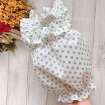 レトロなチュニック👗✨エモい♥️ワンピースカルピスカラー🍀ドット柄 バルーン🎈