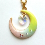 再販♡ moon♡ milky heart ネックレス