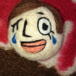 値下げします🍒だけど、、涙が出ちゃう女の子だもん✴羊毛バッチ