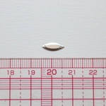 ボートメタリックシルバー 11×4mm 1点バラ50枚 フランス製 スパンコール 立体 品番:SF-ボートシルバー