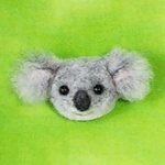 コアラのお顔ブローチ🐨