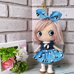 ☆ハンドメイド イルメール マリーちゃんパンダ柄お洋服(ブルー)2点セット☆